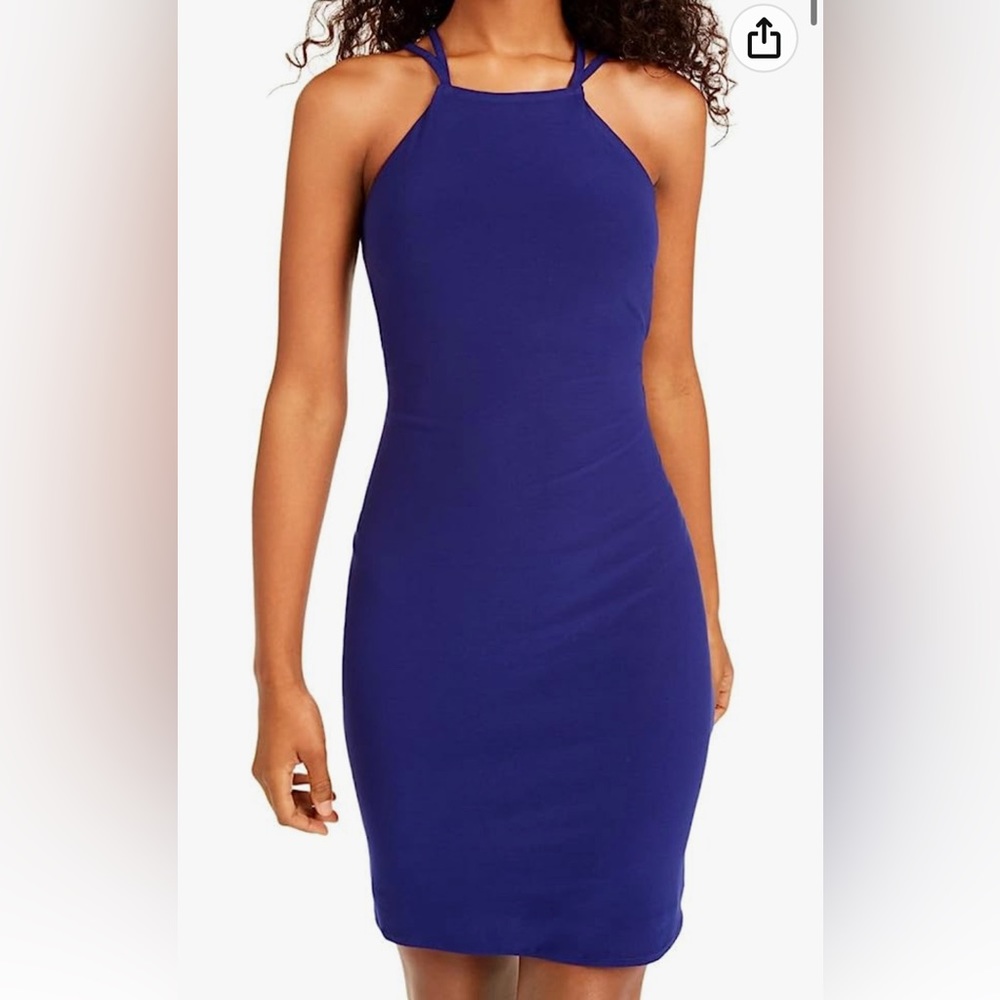NWT Morgan & Co. Blue Strappy-Back Bodycon Dress | Junior Size 5/6